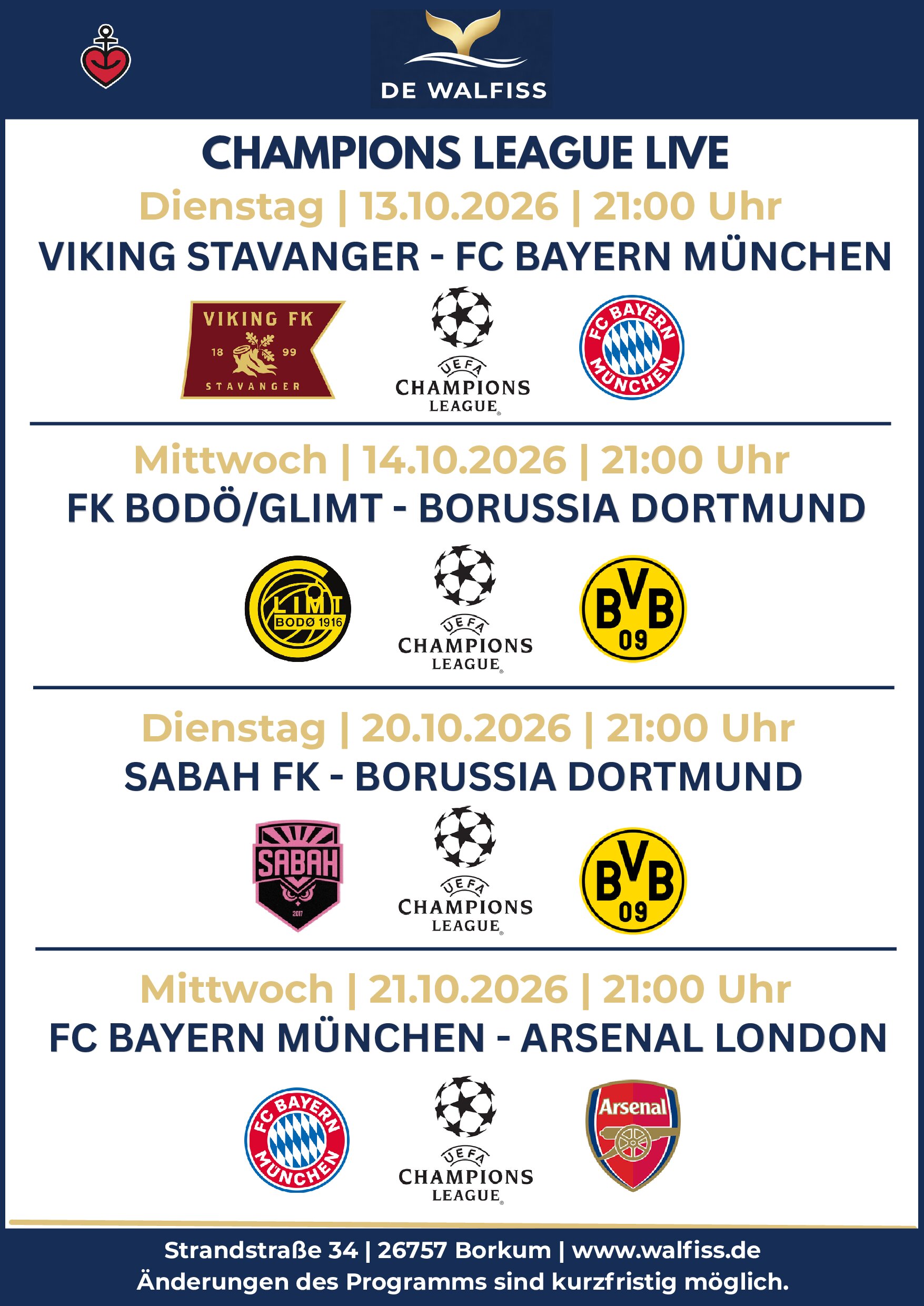 Vorschau Champions League